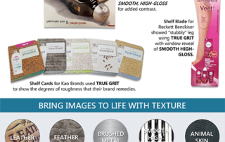 Serigraph Point of Purchase Printed Textures True Grit Sell Sheet 320x202 - Sales Sheets